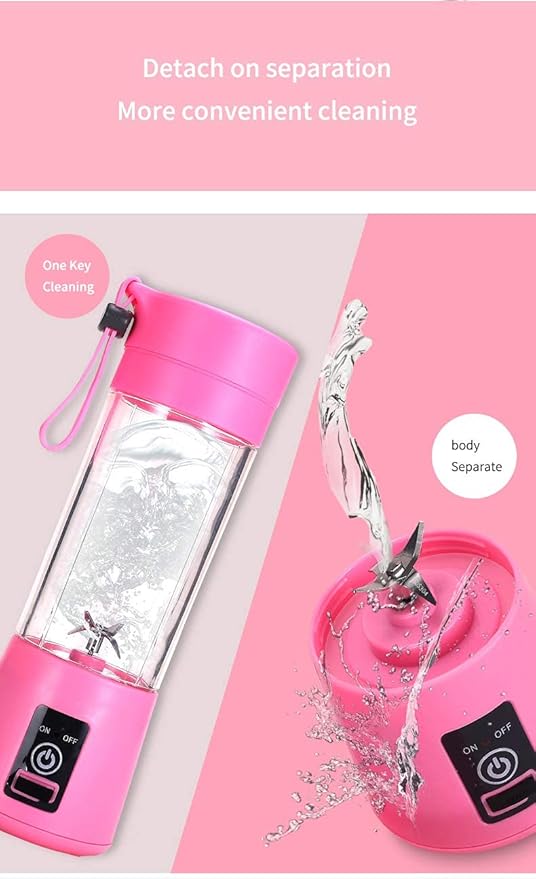 Mini Licuadora Portátil Recargable USB - Batidos y Smoothies en Cualquier Lugar