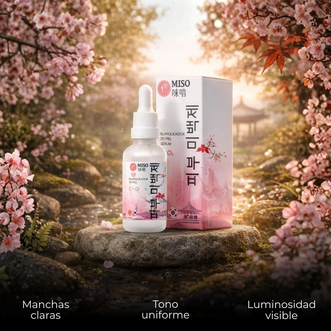 Serúm Blanqueador de Piel Coreano Miso
